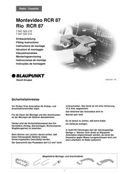 Blaupunkt 7 647 522 310 Instructions De Montage