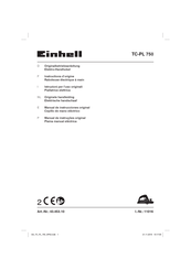 Einhell TC-PL 750 Instructions D'origine