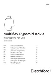 Blatchford Multiflex Pyramid Ankle Instructions D'utilisation