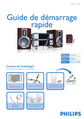 Philips MCD 718 Guide De Démarrage Rapide