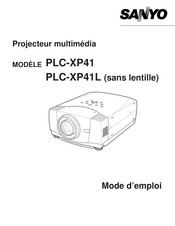 Sanyo PLC-XP41 Mode D'emploi