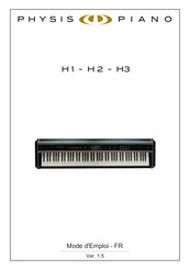 Physis Piano H3 Mode D'emploi