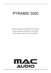 MAC Audio PYRAMID 3000 Mode D'emploi