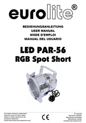 EuroLite LED PAR-56 Mode D'emploi