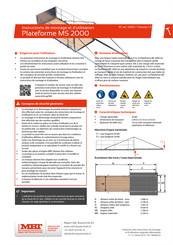 Mbt Plateforme MS 2000 Instructions De Montage Et D'utilisation