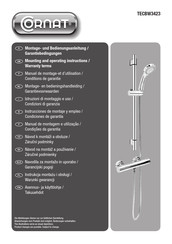 Cornat TECBW3423 Manuel De Montage Et D'utilisation
