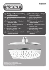 Cornat TECBW3404 Manuel De Montage Et D'utilisation