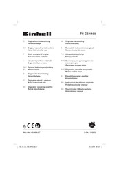 EINHELL TC-CS 1400 Mode D'emploi D'origine