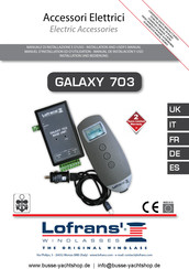 Lofrans GALAXY 703 Manuel D'installation Et D'utilisation