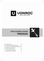 VONROC PM502AC Traduction De La Notice Originale