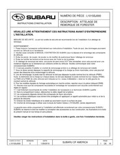 Subaru L101SSJ000 Instructions D'installation