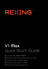 Rexing V1 Max Guide De Démarrage Rapide