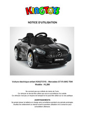 KINGTOYS Mercedes GT-R AMG 70W Notice D'utilisation