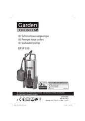 Garden feelings GFSP 550 Instructions D'origine