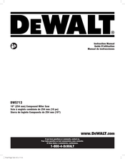 DeWalt DWS713 Guide D'utilisation