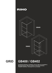 RIHO GRID GB402 Manuel D'installation