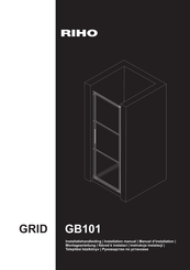 RIHO GRID GB101 Manuel D'installation