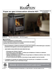 Hampton H27-LP10 Guide D'installation Et D'utilisation