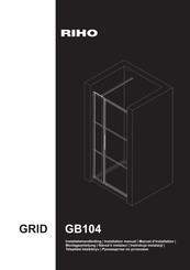 RIHO GRID GB104 Manuel D'installation