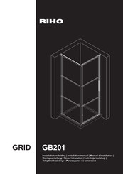 RIHO GRID GB201 Manuel D'installation