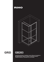 RIHO GRID GB203 Manuel D'installation