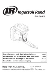 Ingersoll Rand ENL 30 CV Instructions De Montage Et De Service