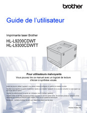 Brother HL-L9200CDWT Guide De L'utilisateur