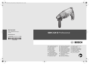 Bosch GBH 2-20 D Professional Notice Originale