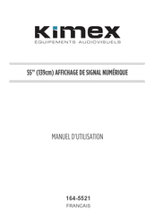 Kimex 164-5521 Manuel D'utilisation