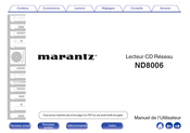 Marantz ND8006 Manuel De L'utilisateur
