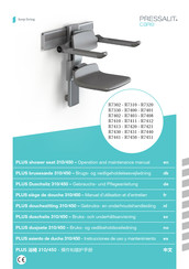 Pressalit Care PLUS R7320 Manuel D'utilisation Et D'entretien