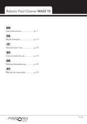 Maytronics Mass 10 Mode D'emploi