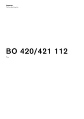 Gaggenau BO 421 112 Notice D'utilisation