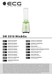 ECG SM 3510 Mix&Go Mode D'emploi