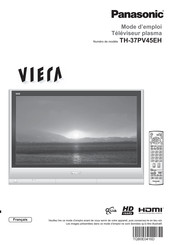 Panasonic Viera TH-37PV45EH Mode D'emploi