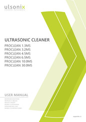 ulsonix PROCLEAN 4.5MS Manuel D'utilisation