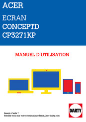 Acer CONCEPTD CP3271KP Manuel D'utilisation
