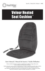 HealthMate Velour Heated Seat Cushion Guide D'utilisation