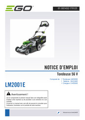 EGO LM2001E Notice D'emploi