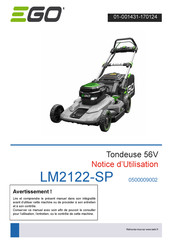 EGO LM2122-SP Notice D'utilisation