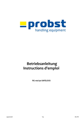 probst RG-100/150-SAFELOCK Instructions D'emploi