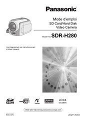 Panasonic SDR-H280 Mode D'emploi