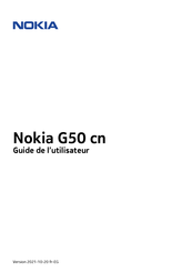 Nokia G50 cn Guide De L'utilisateur