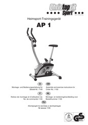 Christopeit Sport 1100 Notice De Montage Et D'utilisation