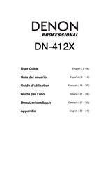 Denon Professional DN-412X Guide D'utilisation