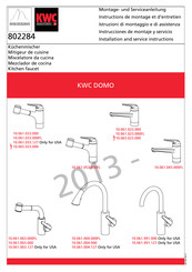 KWC DOMO 10.061.004.000FL Instructions De Montage Et D'entretien