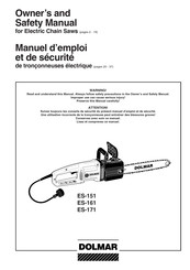 Dolmar ES-161 Manuel D'emploi Et De Sécurité