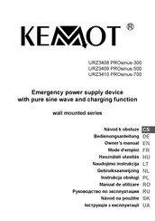 Kemot URZ3409 Mode D'emploi