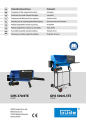 Güde GHS 370/4TE Traduction Du Mode D'emploi D'origine