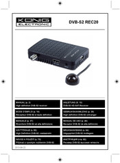 König Electronic DVB-S2 REC20 Mode D'emploi